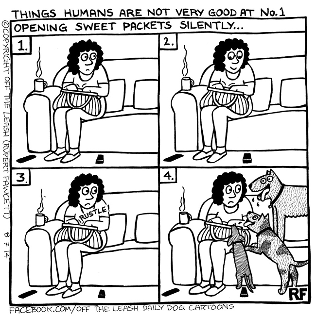 Things Humans Are Not Very Good At No. 1 - Off The Leash Cartoons by Rupert Fawcett