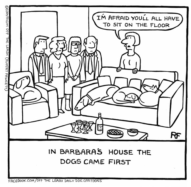 In Barbaras House - Off The Leash Cartoons by Rupert Fawcett