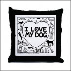 I Love My Dog - Off The LeashThrow Pillow