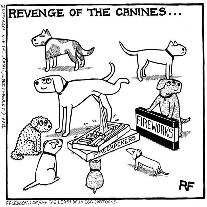 Off The Leash Dog Cartoons - Revenge of the canines