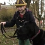 Autistic Boy and His Dog - Off The Leash Dog Cartoons