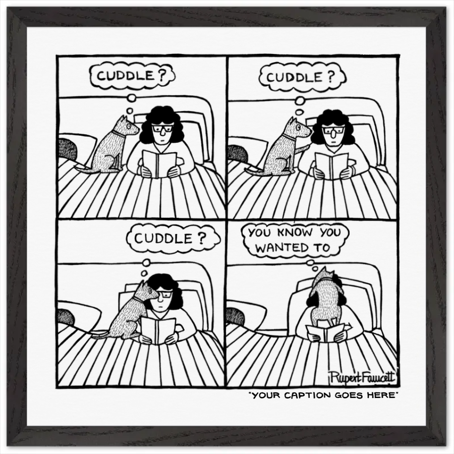 Cuddle, Cuddle, Cuddle - Framed Print