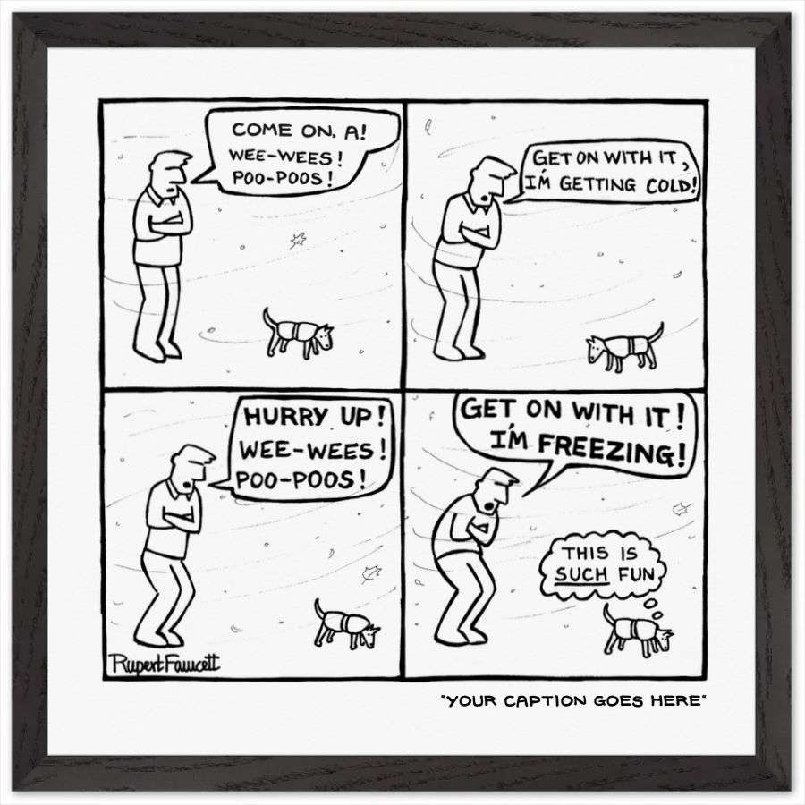 Winter Wee Wees - Framed Print