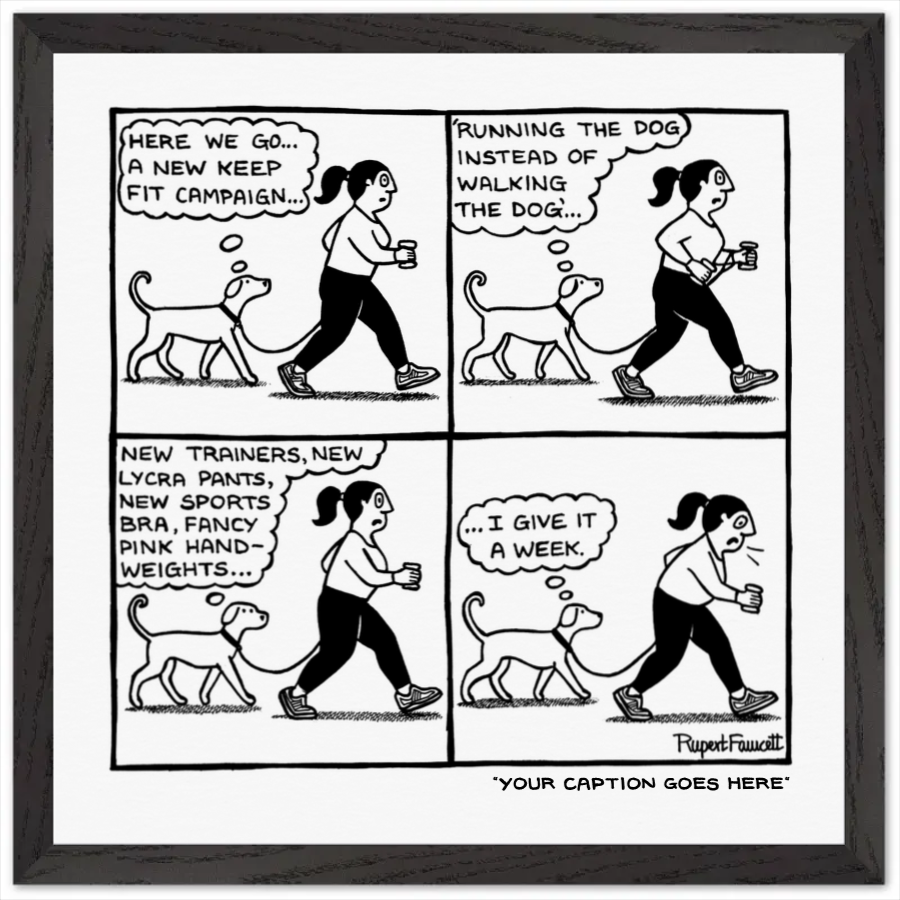 New Keep Fit Campaign - Framed Print