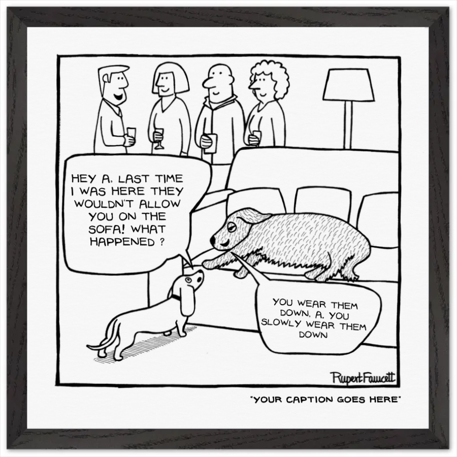 The Sofa Weardown - Framed Print