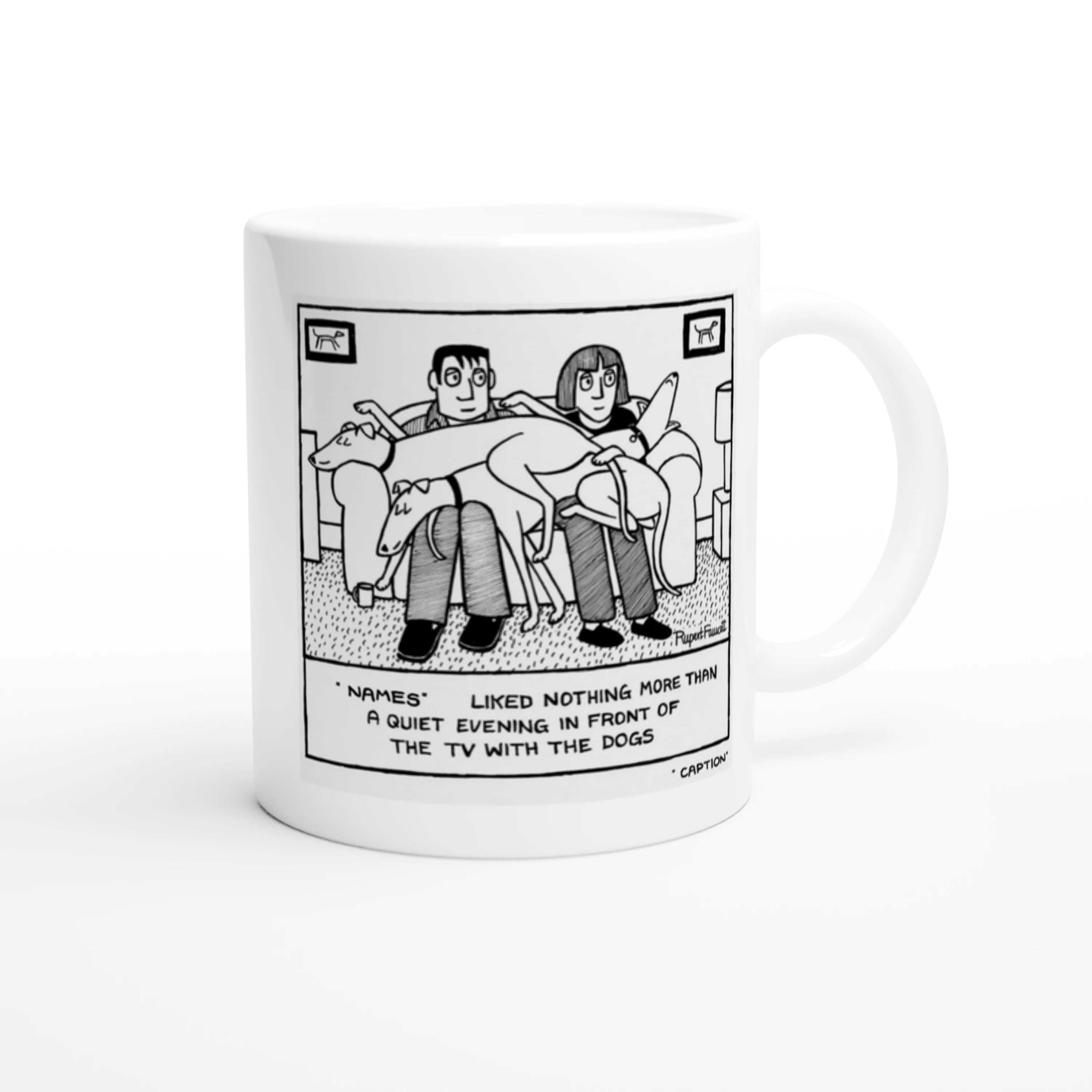 A Quiet Evening In Front Of The TV - Mug