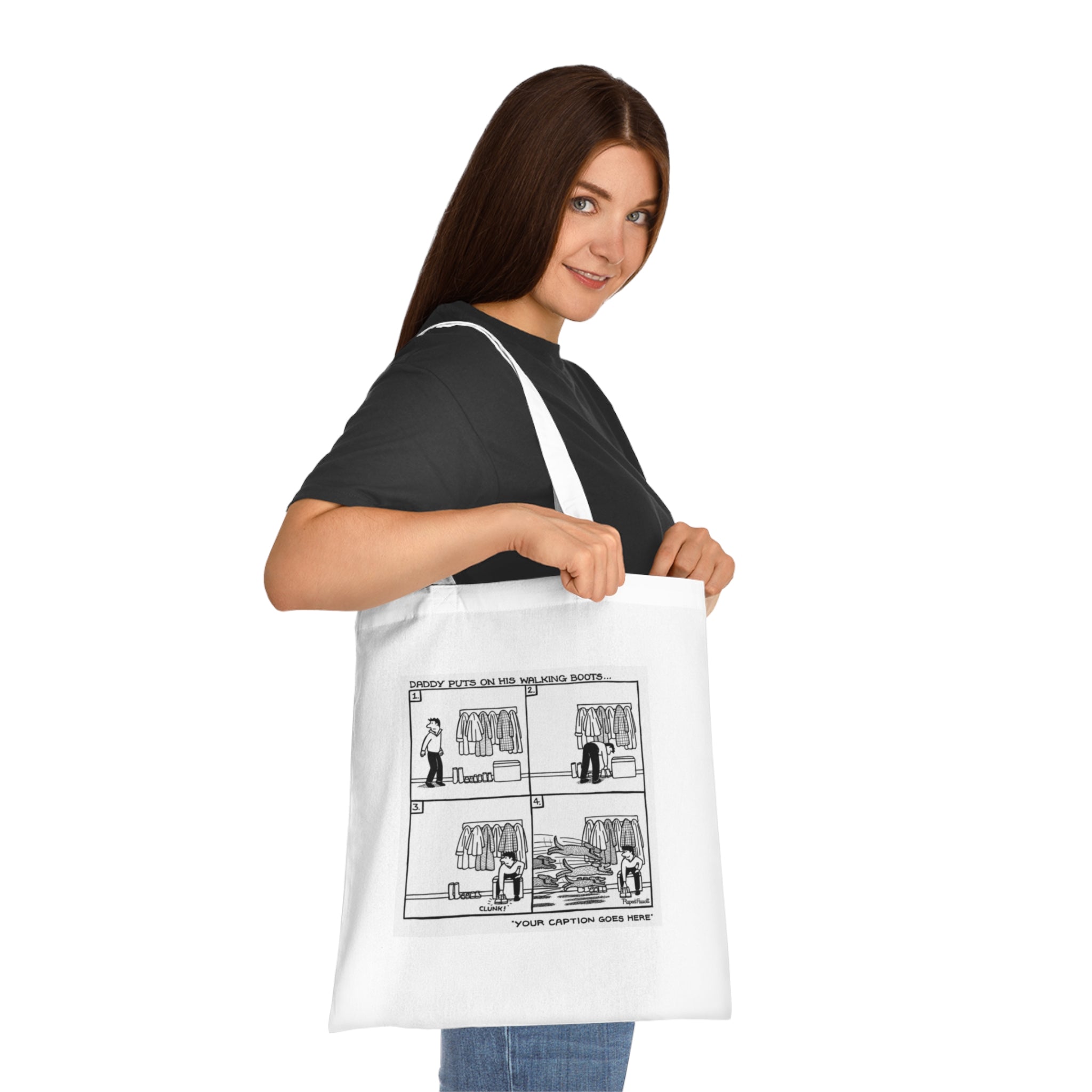 Daddy Puts On His Walking Boots - Tote Bag