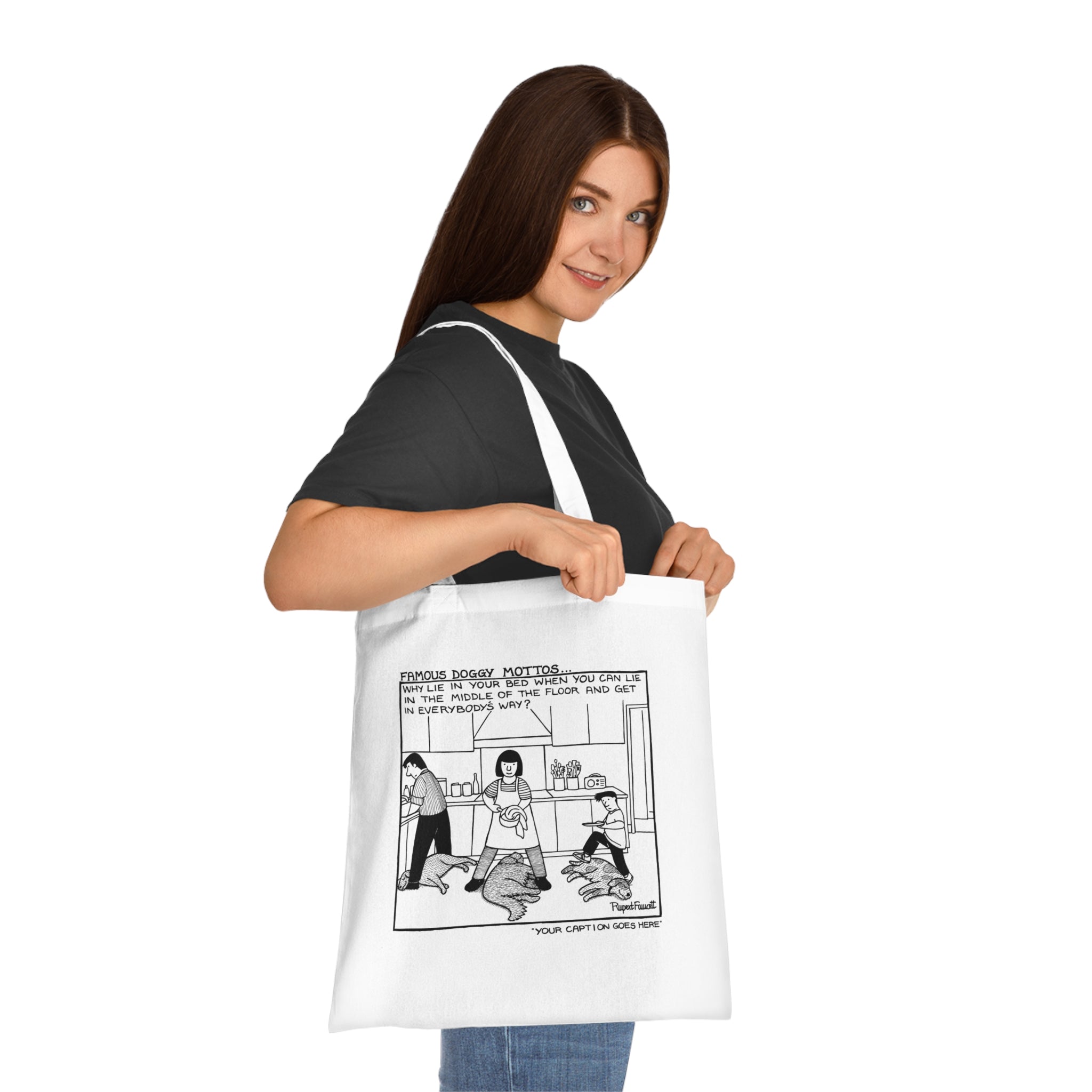 Famous Doggy Mottos - Tote Bag