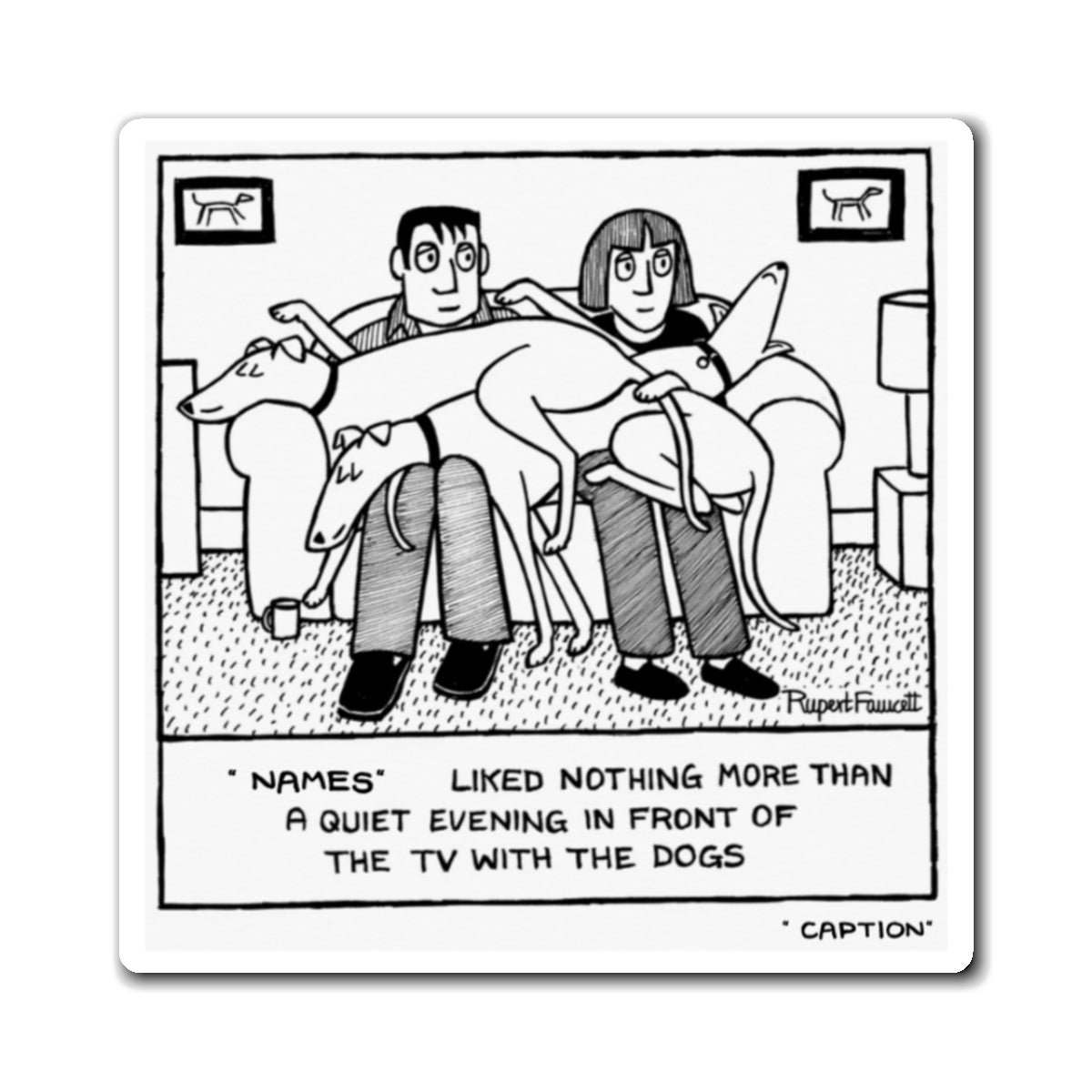 A Quiet Evening In Front Of The TV - Magnet