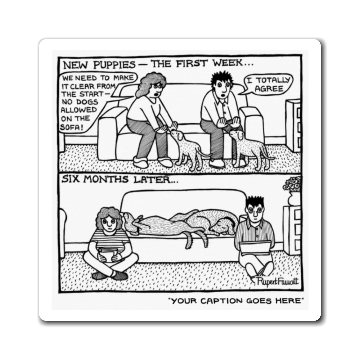 New Puppies: The First Week - Magnet