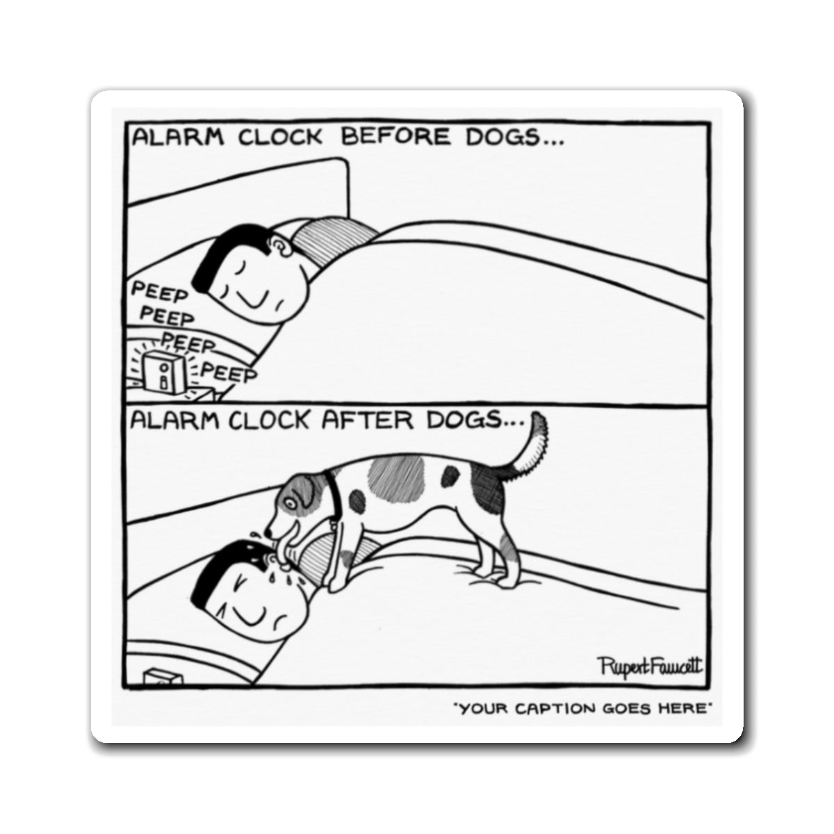 Alarm Clock Before Dogs - Magnet