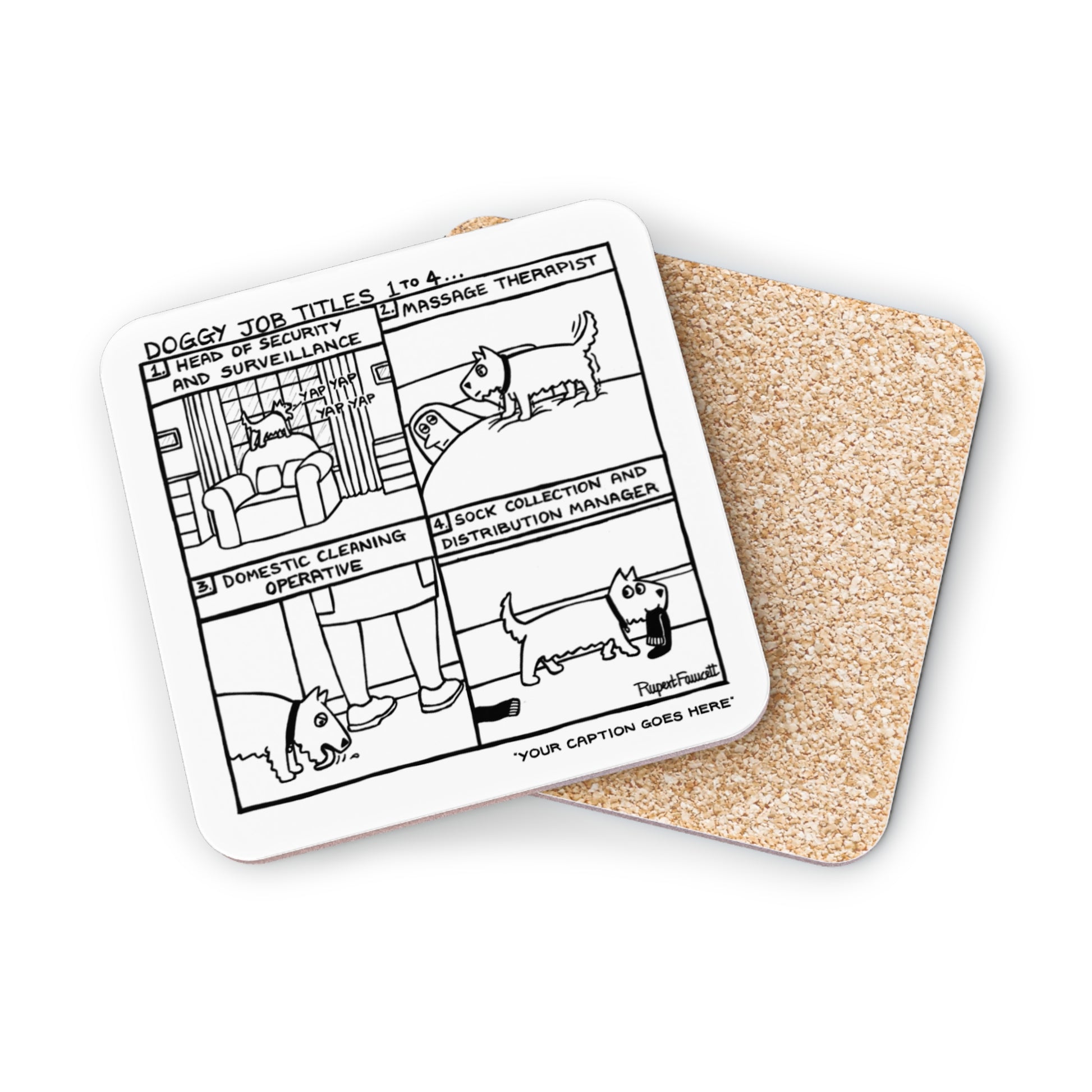 Doggy Job Titles 1-4 - Coaster