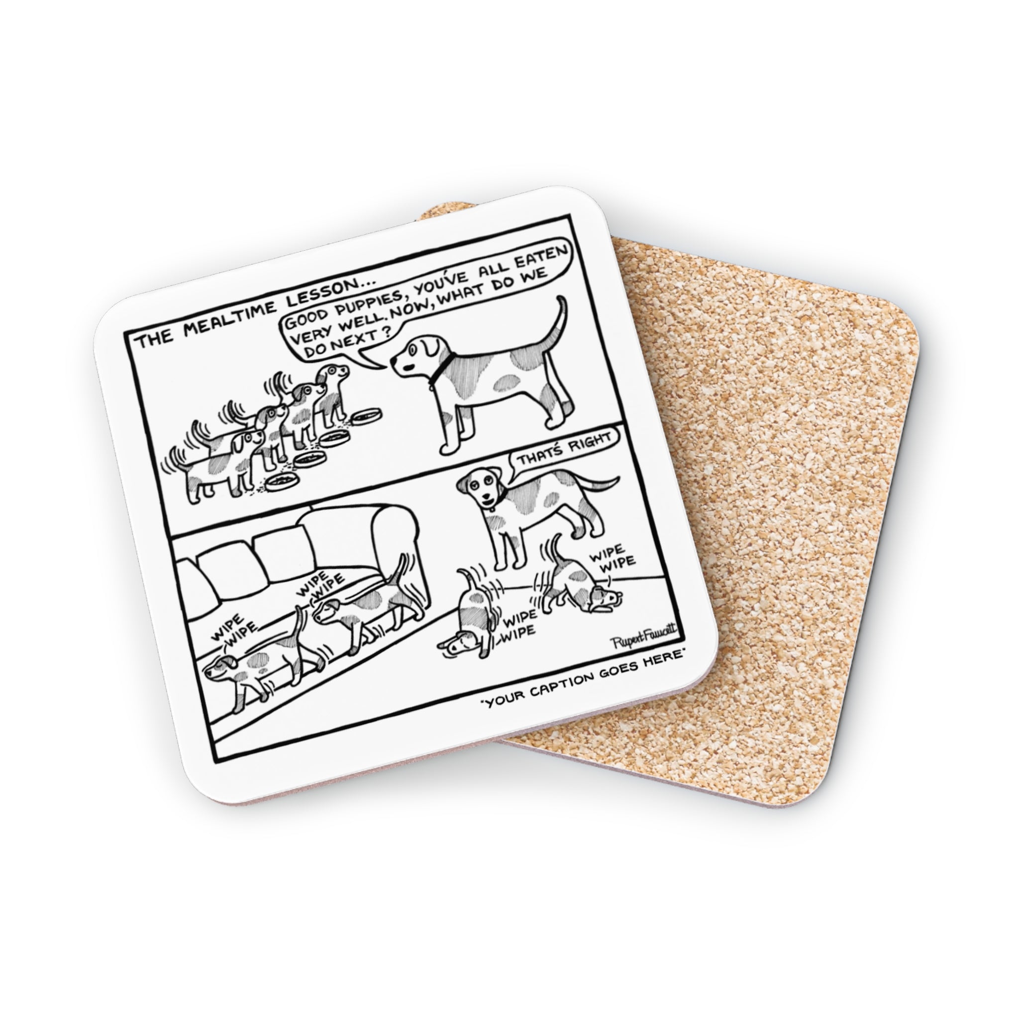 At Puppy School - The Meal Time Lesson - Coaster