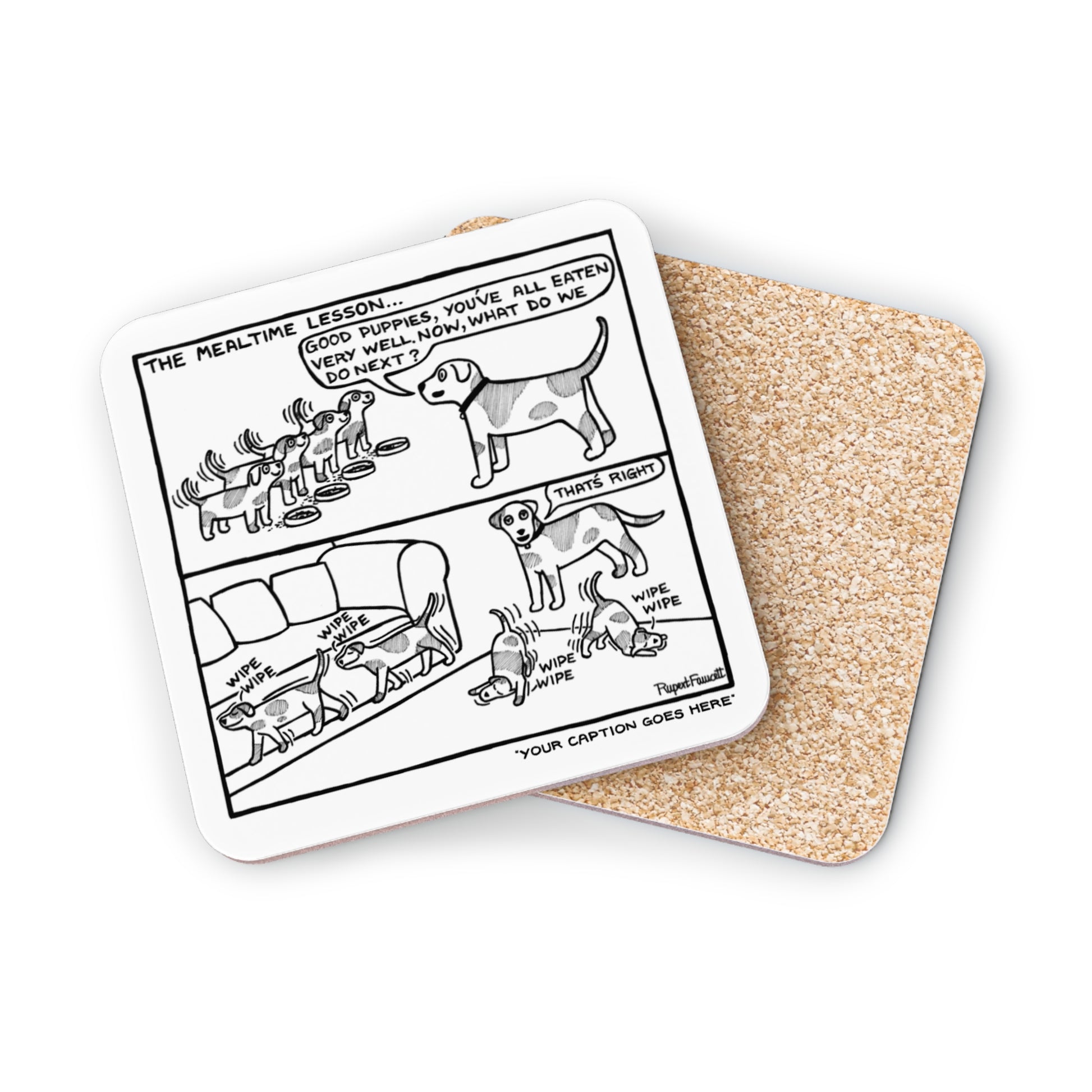 At Puppy School - The Meal Time Lesson - Coaster