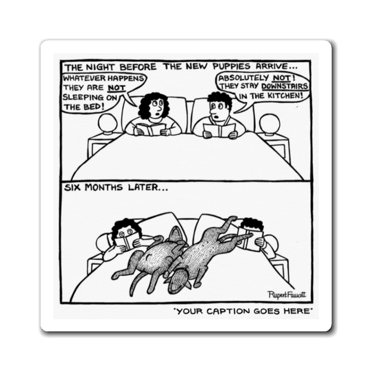 The Night Before New Puppies - Magnet