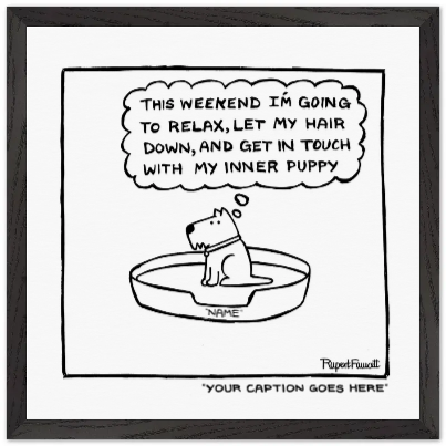 Get In Touch With My Inner Puppy - Framed Print