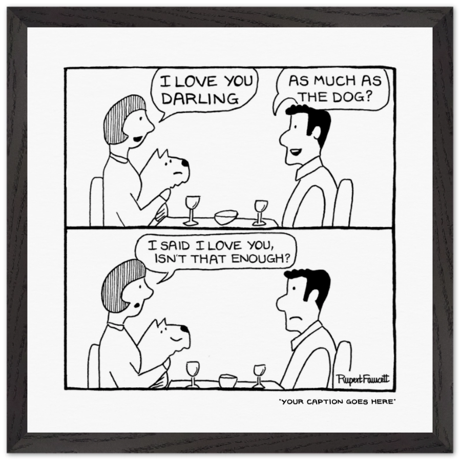 I Love You Darling - Framed Print