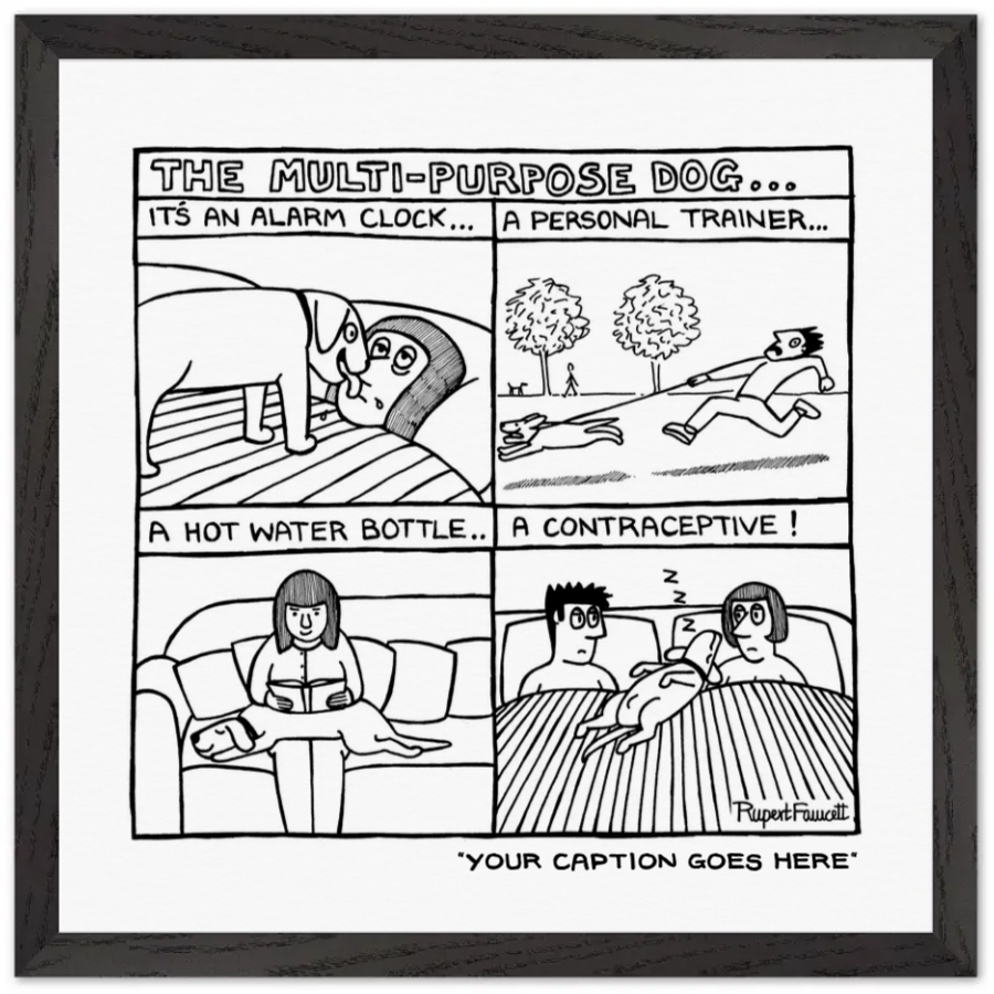 The Multipurpose Dog - Framed Print