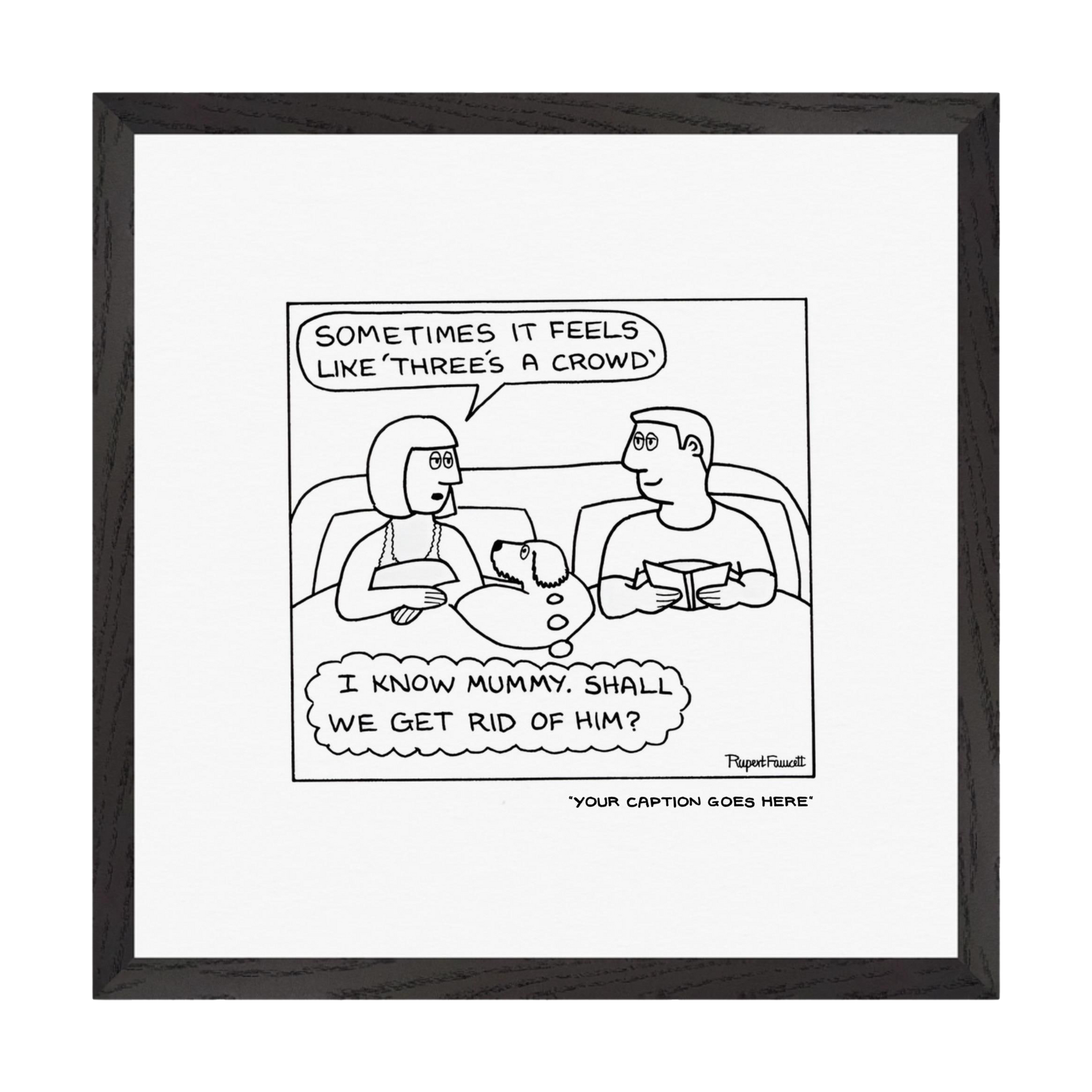 Three's a Crowd - Framed Print