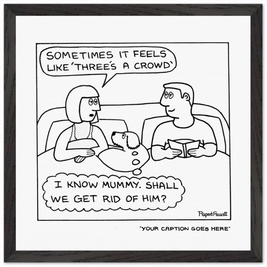 Three's a Crowd - Framed Print