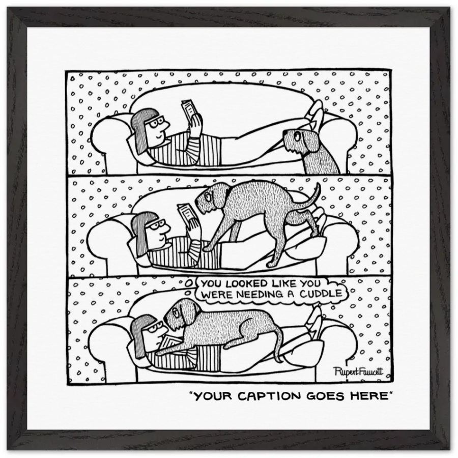 You Looked Like You Were Needing A Cuddle - Framed Print