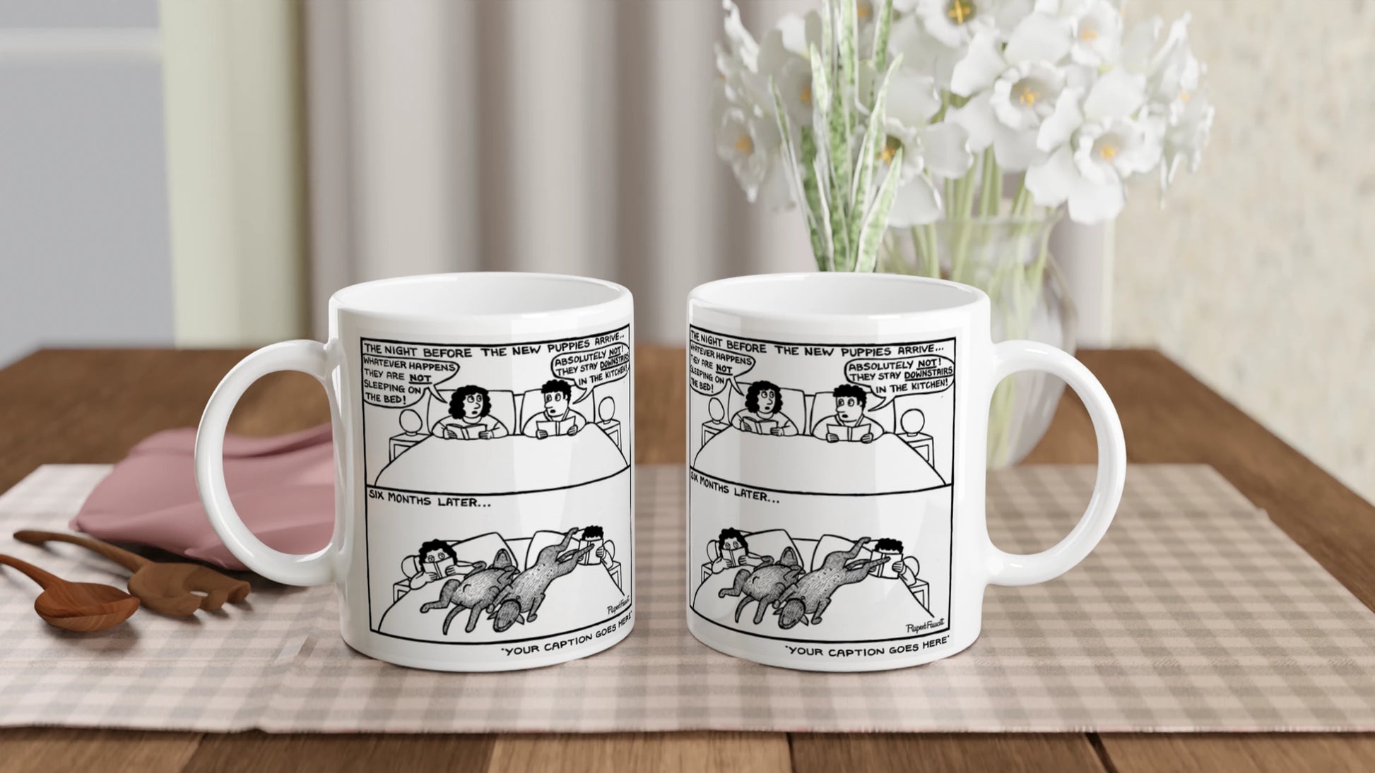 The Night Before New Puppies - Mug