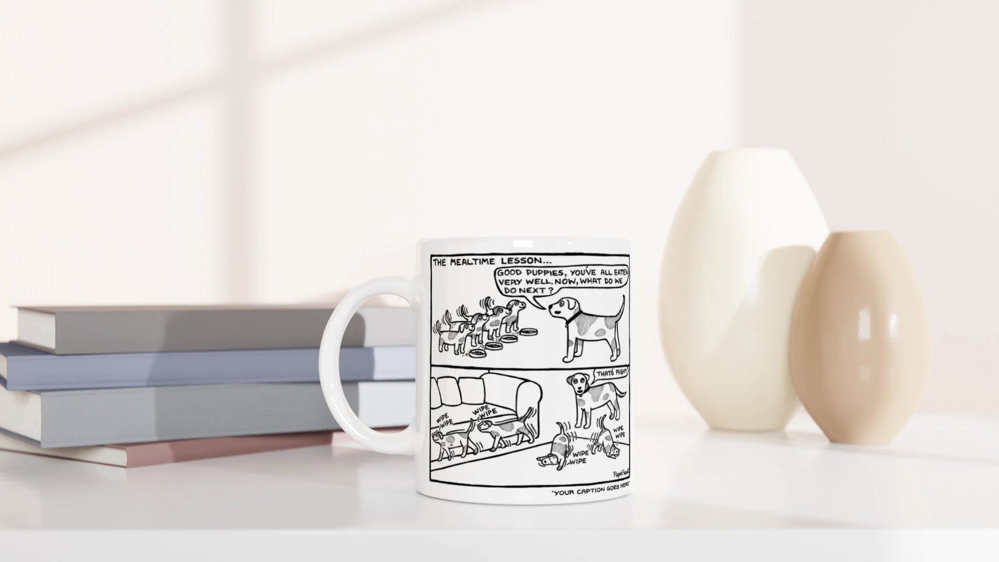 At Puppy School - The Meal Time Lesson - Mug